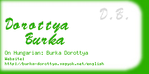dorottya burka business card